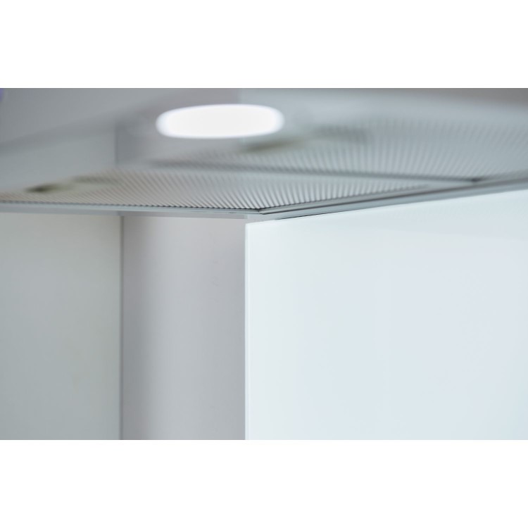 De Santii 60cm Flat Glass Chimney Cooker Hood  - Stainless Steel