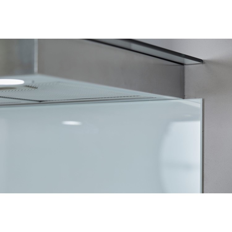 De Santii 60cm Flat Glass Chimney Cooker Hood  - Stainless Steel
