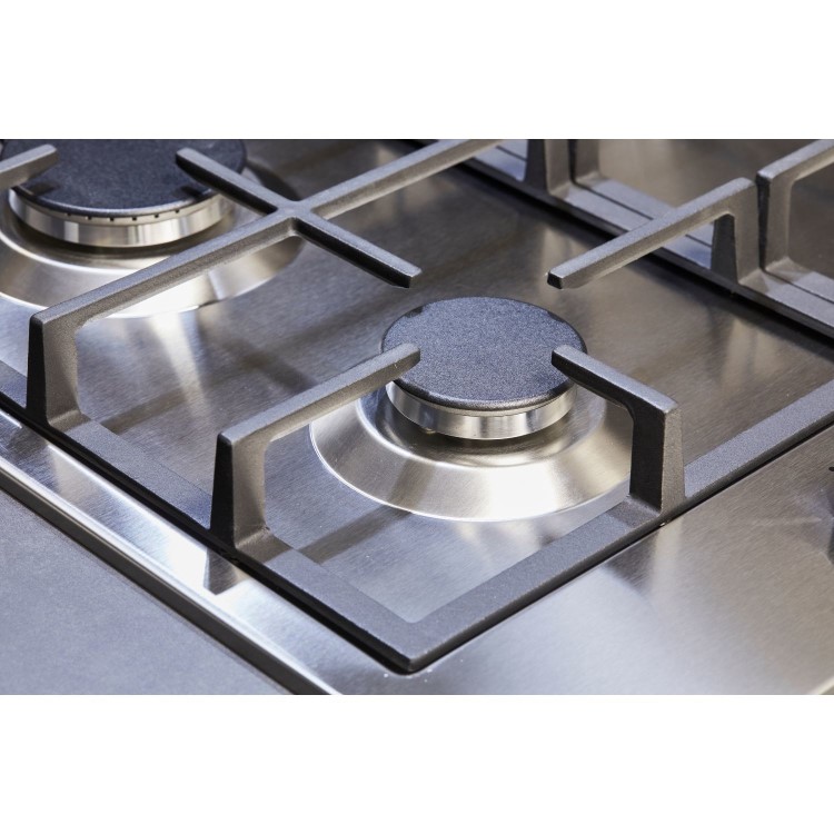 De Santii 60cm 4 Burner Gas Hob - Stainless Steel