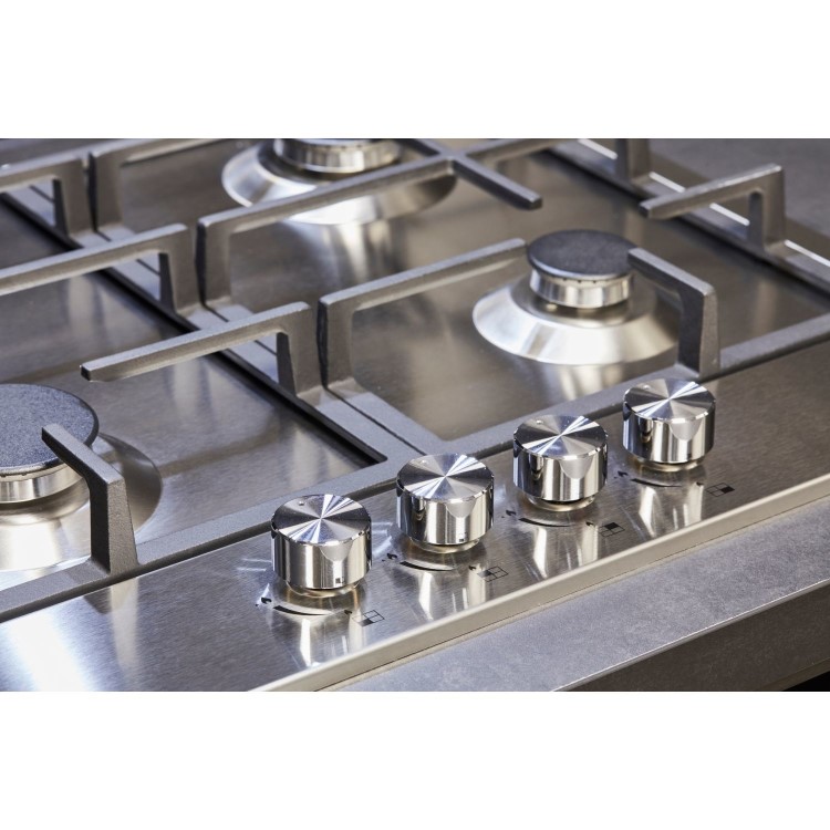 De Santii 60cm 4 Burner Gas Hob - Stainless Steel