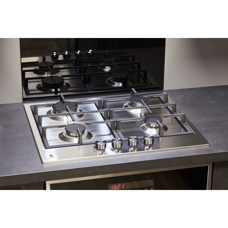 De Santii 60cm 4 Burner Gas Hob - Stainless Steel