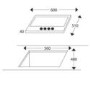 De Santii 60cm 4 Burner Gas Hob - Stainless Steel