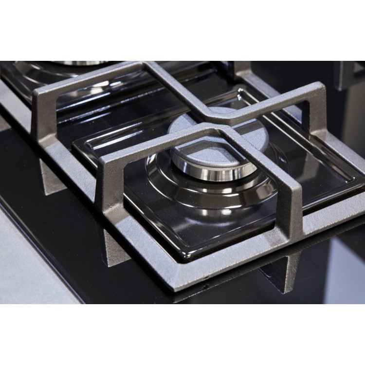 De Santii Esquire Splash 60cm 4 Burner Gas Hob - Black