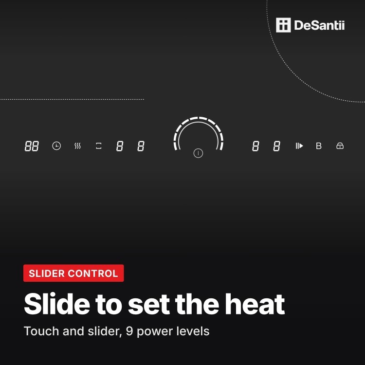 DeSantii 60cm Induction Hob with Flex Zone