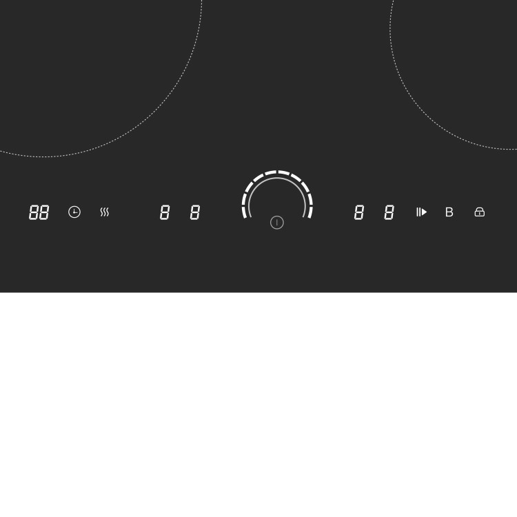 DeSantii 60cm 4 Zone Induction Hob with Slider Control