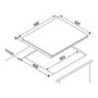 DeSantii 60cm 4 Zone Induction Hob with Slider Control