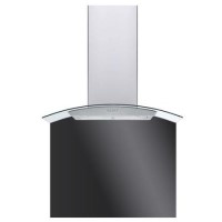 De Santii 600x750mm Toughened Glass Splashback - Black