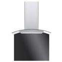 De Santii 600x750mm Toughened Glass Splashback - Black