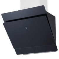 De Santii 60cm Angled Cooker Hood - Black Glass