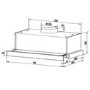 De Santii 60cm Telescopic Canopy Cooker Hood - Stainless Steel