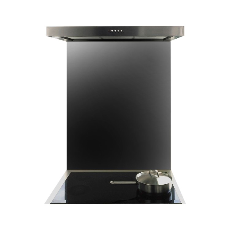De Santii 60cm Glass Splashback - Black