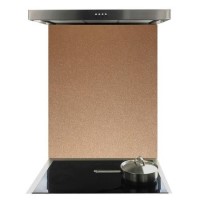 De Santii 600x750mm Toughened Glass Splashback - Copper