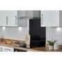 De Santii 70cm Curved Glass Chimney Cooker Hood - Stainless Steel