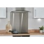 De Santii 70cm Curved Glass Chimney Cooker Hood - Stainless Steel