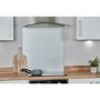De Santii 70cm Curved Glass Chimney Cooker Hood - Stainless Steel