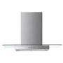 De Santii 70cm Flat Glass Chimney Cooker Hood - Stainless Steel