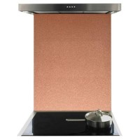 De Santii 700x750mm Toughened Glass Splashback - Bronze