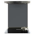De Santii 700x750mm Toughened Glass Splashback - Charcoal