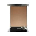 De Santii 700x750mm Toughened Glass Splashback - Copper