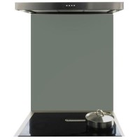 De Santii 700x750mm Toughened Glass Splashback - Olive
