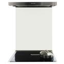 De Santii 700x750mm Toughened Glass Splashback - White