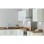 De Santii 90cm Curved Glass Cooker Hood - Stainless steel