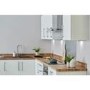 De Santii 90cm Curved Glass Cooker Hood - Stainless steel