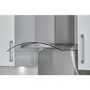 De Santii 90cm Curved Glass Cooker Hood - Stainless steel