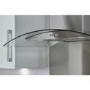 De Santii 90cm Curved Glass Cooker Hood - Stainless steel