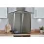 De Santii 90cm Curved Glass Cooker Hood - Stainless steel