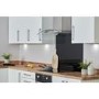 De Santii 90cm Curved Glass Cooker Hood - Stainless steel