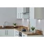 De Santii 60cm Flat Glass Chimney Cooker Hood - Stainless Steel