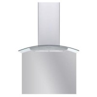 De Santii 90cm Curved Glass Splashback for DS90CG - Pewter