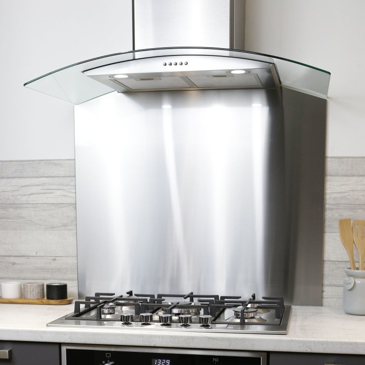 De Santii 90cm Steel Curved Splashback