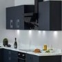 De Santii 90cm Chimney Cooker Hood - Black Glass