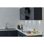 De Santii 90cm Chimney Cooker Hood - Black Glass