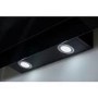 De Santii 90cm Chimney Cooker Hood - Black Glass