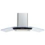 De Santii 90cmn Curved Chimney Cooker Hood - Stainless Steel
