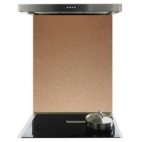 De Santii 900mm x 750mm Toughened Glass Splashback - Copper