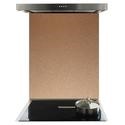 De Santii 900mm x 750mm Toughened Glass Splashback - Copper
