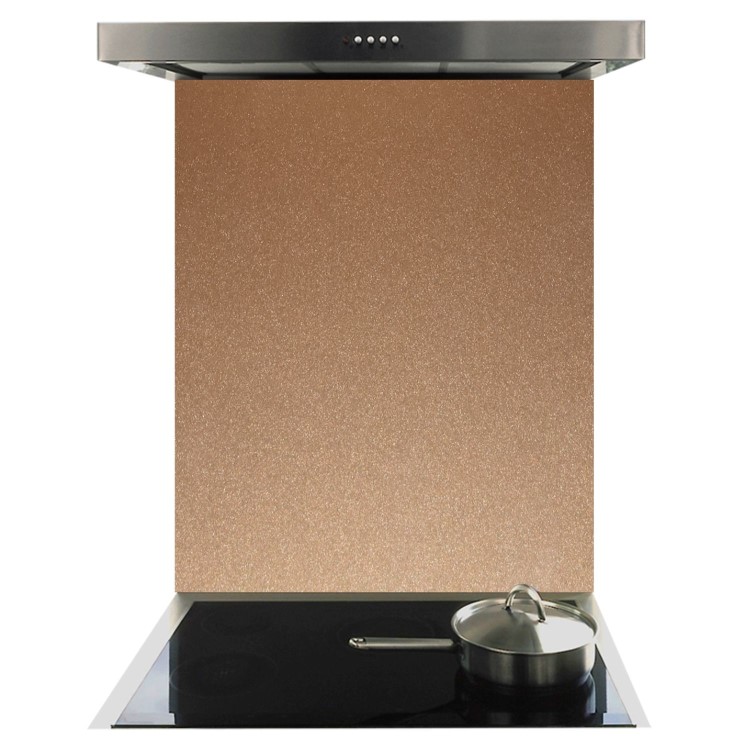 De Santii 900mm x 750mm Toughened Glass Splashback - Copper