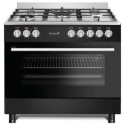 DS95DE-BK De Santii 90cm Dual Fuel Range Cooker - Black