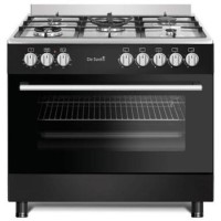 De Santii 90cm Dual Fuel Range Cooker - Black