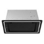 De Santii 72cm Canopy Cooker Hood - Black Glass