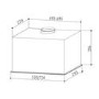 De Santii 72cm Canopy Cooker Hood - Black Glass