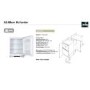 De Santii 135 Litre Integrated Under Counter Fridge - White