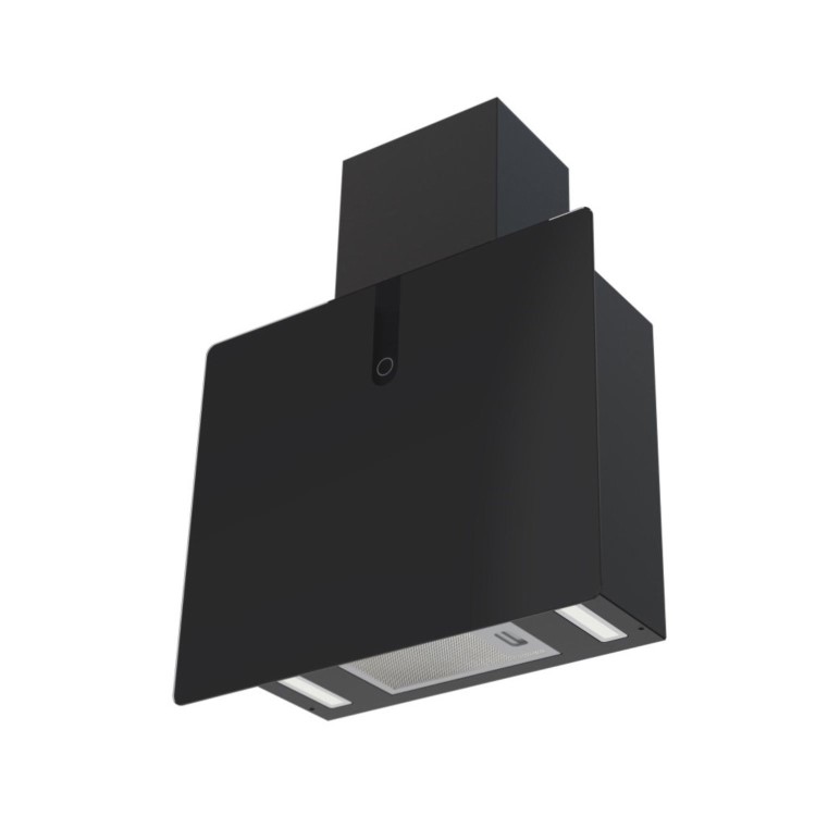De Santii 60cm Chimney Cooker Hood - Black Glass
