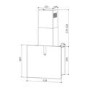 De Santii 60cm Chimney Cooker Hood - Black Glass