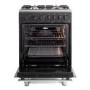 DeLonghi 60cm Gas Cooker - Black
