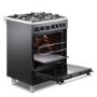 DeLonghi 60cm Gas Cooker - Black